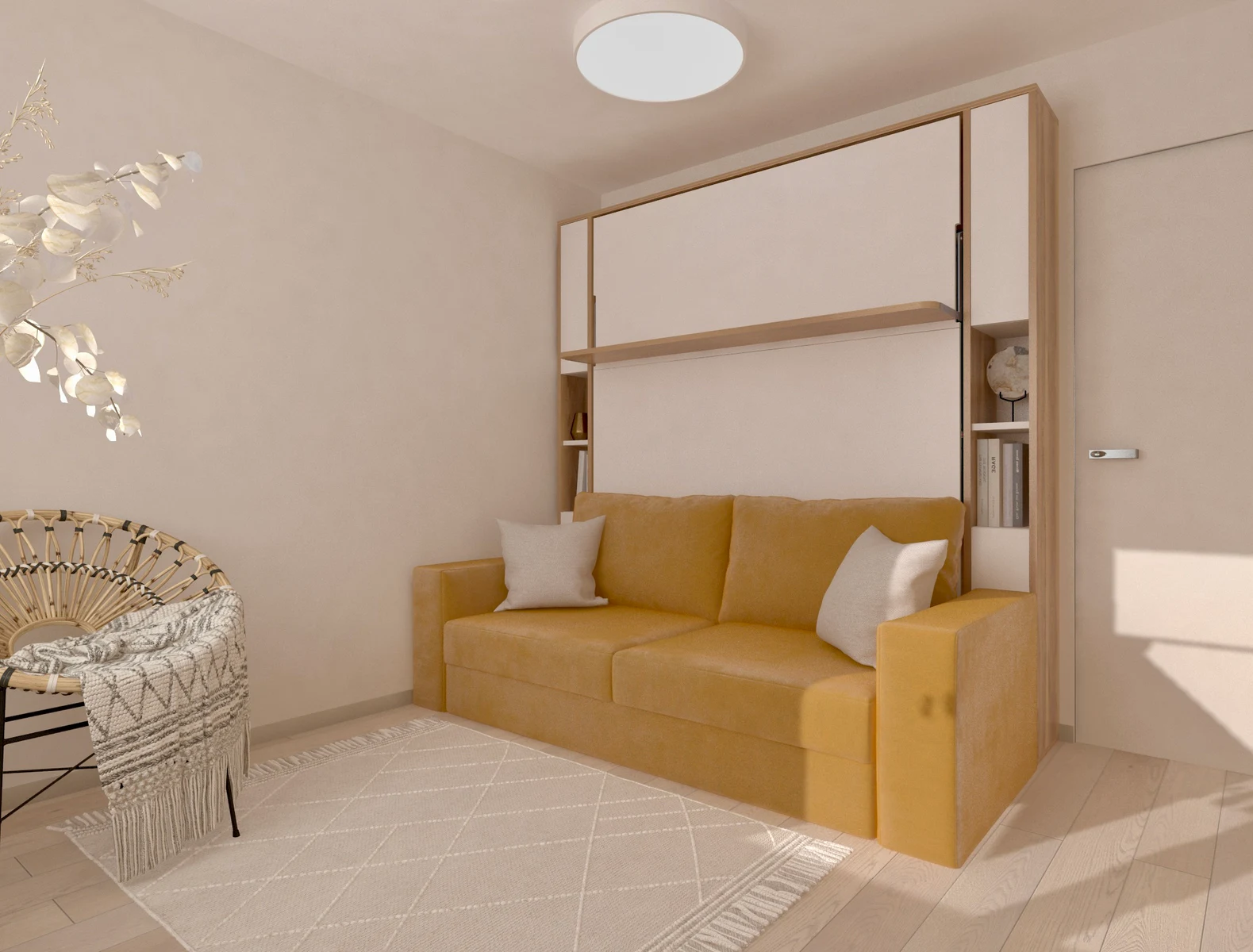 Sigma Comfort wall bed with sofa — photo 1